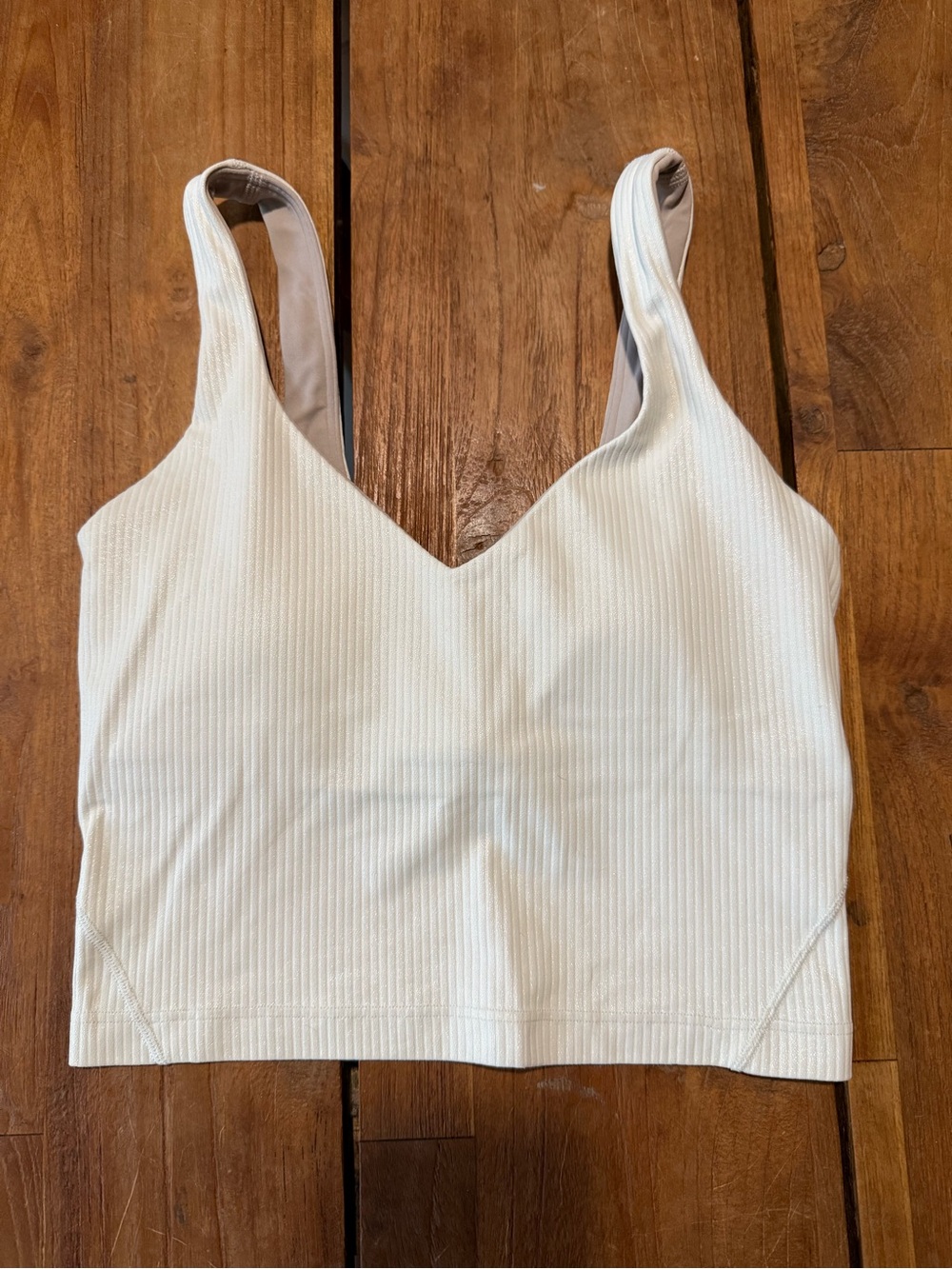 NWOT Lululemon White Ribbed Align Tank 2